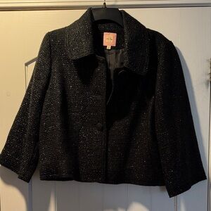 Old Navy Women's Black Textured Blazer